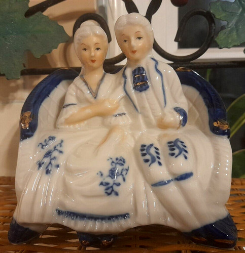 Vintage blue white - blue,