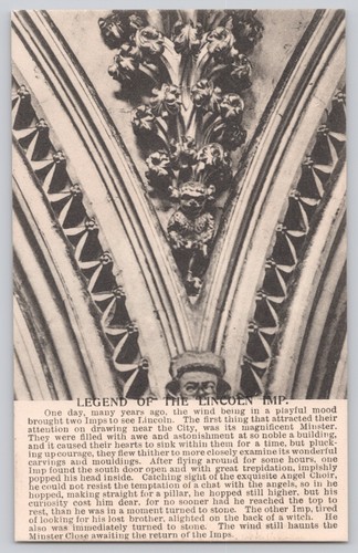 Lincoln cathedral postcard - lincoln,