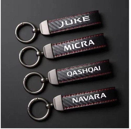 Leather vintage car key ring - leather,