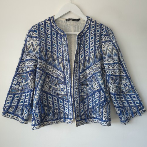 Zara embroidered embellished - zara,