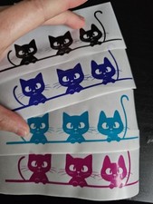 Personalised CAT Cute STICKERS