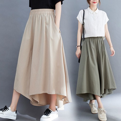 Ladies wide leg pants culottes - wide,