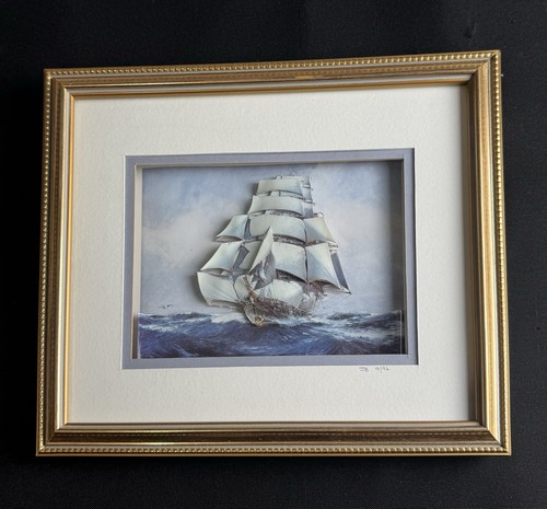 Vintage layered paper - 3d,