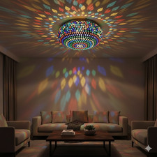 Turkish Mosaic Hanging Lamp