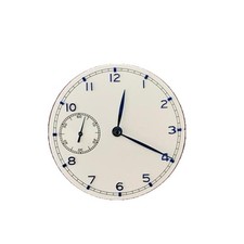 White 0.4mm Thick 37mm Watch Dial With Hands for ETA 6497 ST3600 Movement Parts