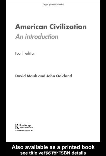 American civilization an - civilization:,