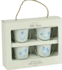 Hen Egg Cups Old Style Pails