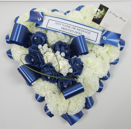 Funeral flowers heart tribute - heart,