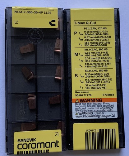 Sandvik 3mm parting - sandvik,