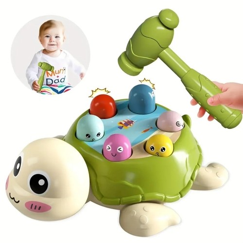 Interactive turtle hammer - turtle, toy