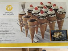Metal Ice Cream Cone Or Chip Cone Holder 12 holes Cones Display Stand X 3