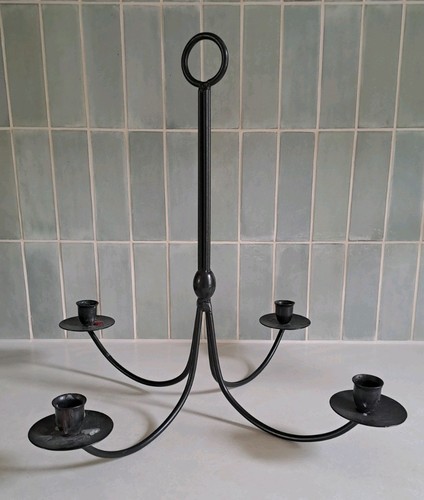 Wrought iron arm - 4, black