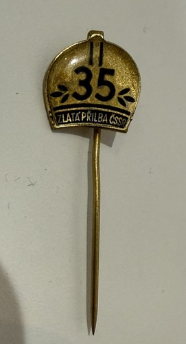 Vintage zlatá přilba golden - zlatá,