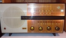 RARE VINTAGE NATIONAL EE 625 MAINS VALVE RADIO - MW / 2 SW BANDS - WORKING