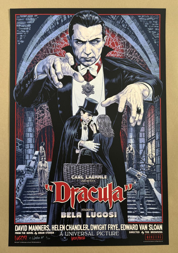 Dracula screen print chris - by,