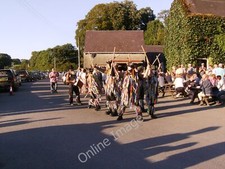 Photo 12x8 Dancing in front of Cresselly Arms Carreg-las Morris dancers ou c2010