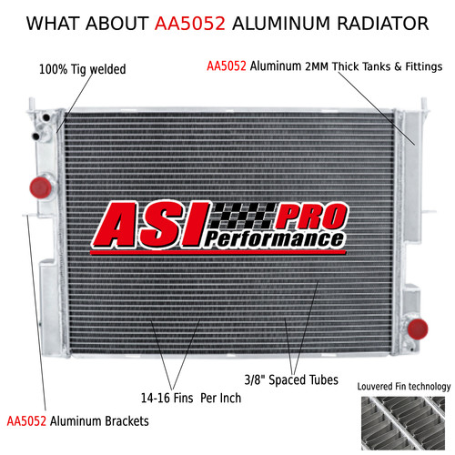 Row aluminium radiator for - row,