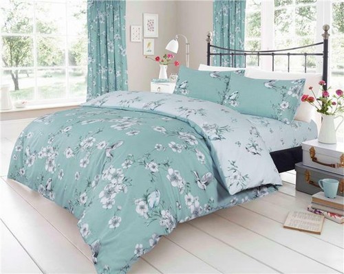 Duvet set flowers birds - duvet,