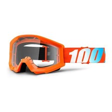 STRATA JR Goggle Orange W/Clear Lens MX Motocross Off-Road Enduro Quad
