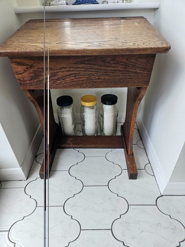 Oak school desk traditional - oak,