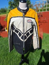 A Vintage Motorbike Leather Jacket M Size