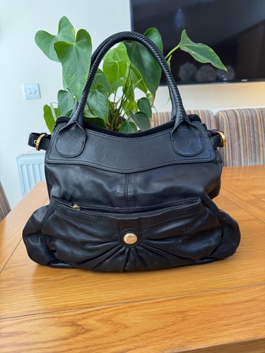 Ri2k london black leather tote - london,