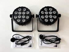 2 x Chauvet DJ SlimPAR Q12 BT, DMX/Bluetooth LED Lights, Excellent Condition