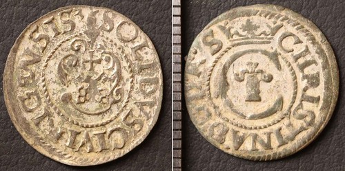 Swedish livonia billon coin 1 - *swedish,