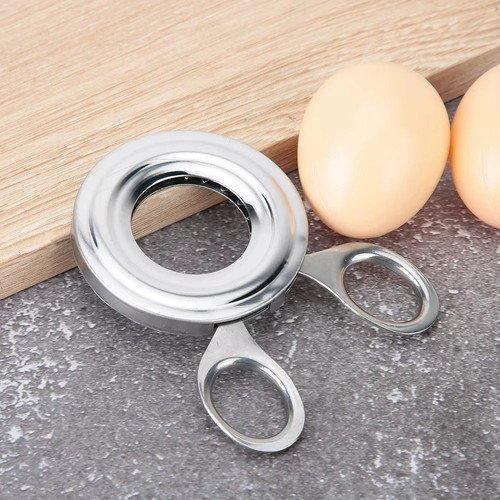 Stainless boiled egg topper - stainless,