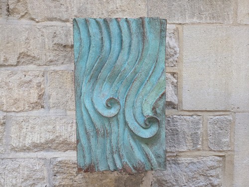 Wall sculpture with - , a