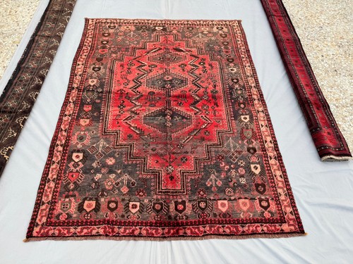 6x8 red persian hand - red,