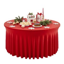 Red Fabric Tablecloths 6/9FT