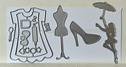 Mixed die set lady with - mixed,