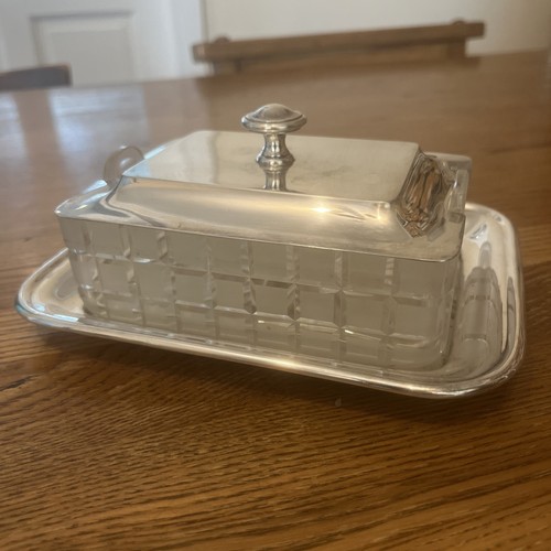 Vintage art deco butter - butter, dish