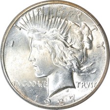 1927 $1 Peace Dollar *Rattler*