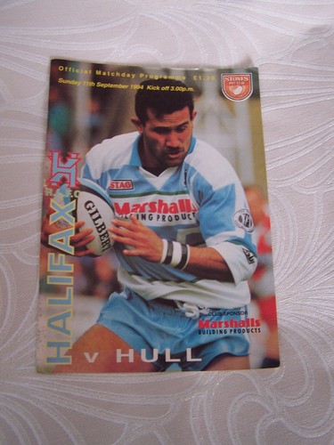Halifax rlfc hull programme - rlfc, v