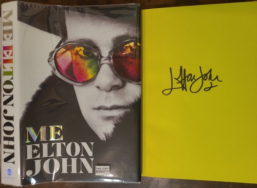 Signed elton john hcdj book - signed, me