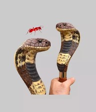 cobra snake wooden walking