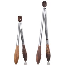 12 & 15 Inch Long Wooden Tongs