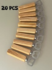 Blank Solid Wooden Handle Bottle Opener Laser Engraving Ready Beer Opener Kit