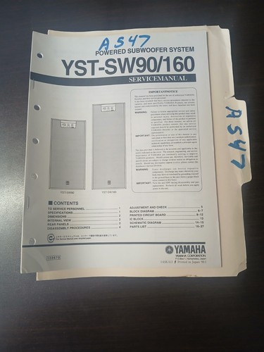 Yamaha yst sw90 - yamaha, yst-sw90/160