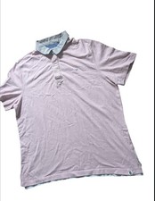 Men’s White stuff Rugby striped  Shirt Size L Short Sleeve