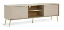 Moana 2 Door TV Unit - Natural | Wooden Effect TV Stand Cabinet Media Storage