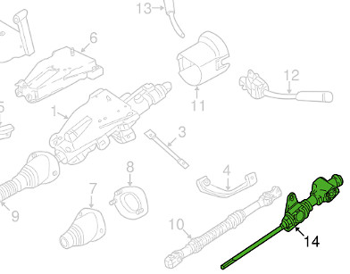 Amg c190 steering column - amg,