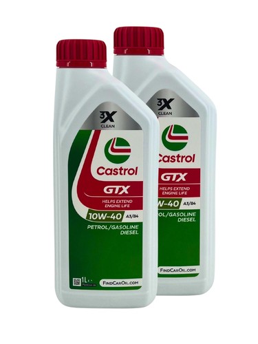 2x1 litre castrol gtx - 2x1, 10w-40