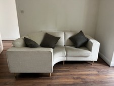 Bo Concept White Corner Sofa 2 Seater