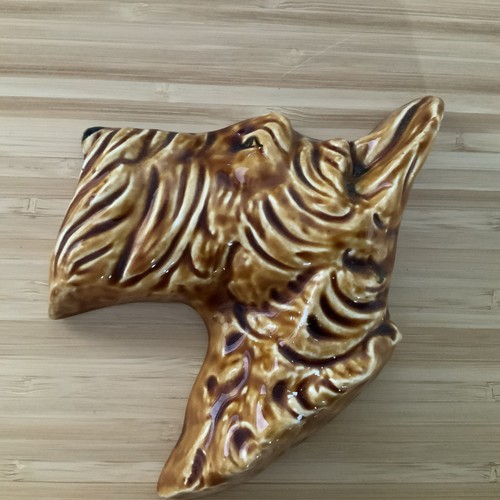 Vintage ceramic dog head wall - dog,