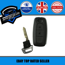 NEW REPLACEMENT 2 BUTTON REMOTE SMART KEY CASE SHELL NISSAN JUKE QASHQAI ETC