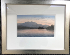 Original Watercolour of Loch Achray by Scottish Artist Ken Ferguson