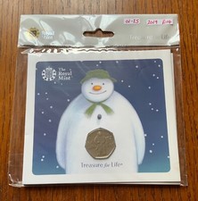 2019 50p Snowman Royal Mint Pack Sealed   #01-35